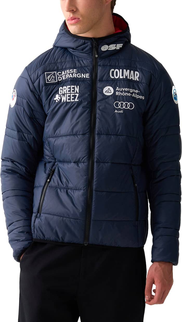 Men Ski Jacket France Navy Rosso