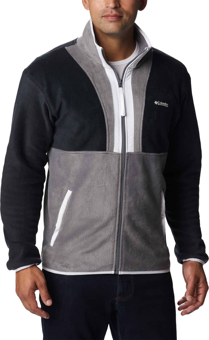Back Bowl™ Full Zip Fleece Black City Grey White