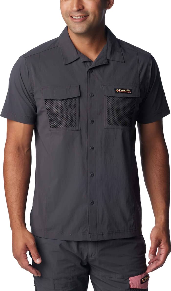 Painted Peak Woven SS Top Shark