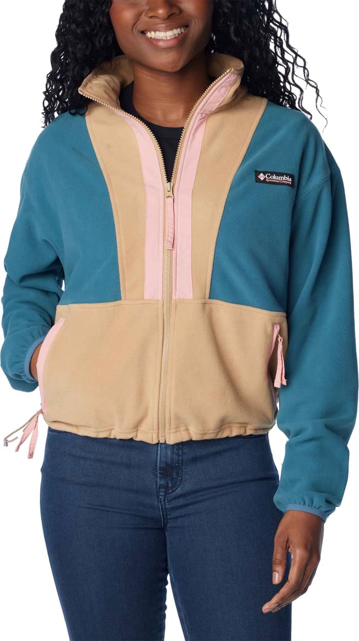 W Back Bowl Fleece Cloudburst Canoe Salmon Rose