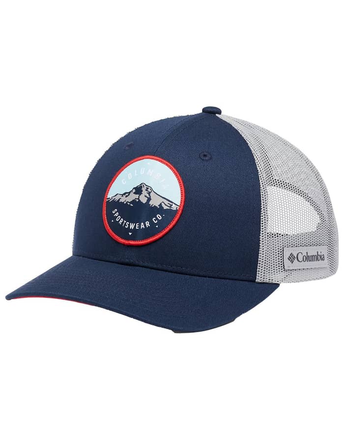 Columbia Mesh Snap Back Coll Navy Columbia Grey Mt Hood Circle