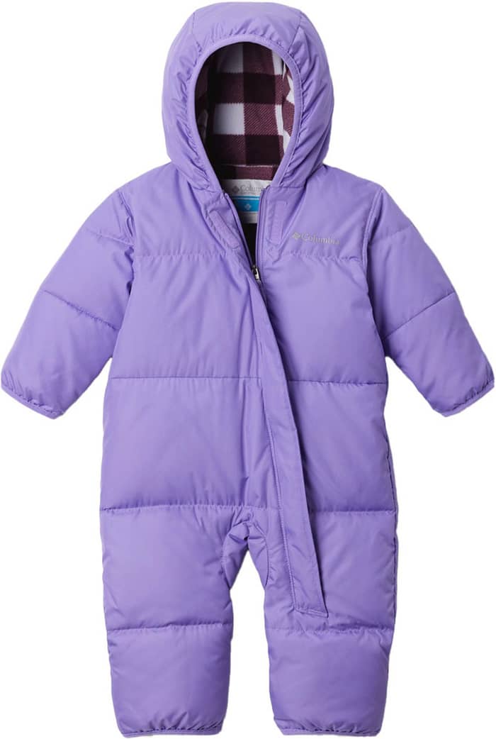Snuggly Bunny™ II Bunting Paisley Purple, Snowdrift Check