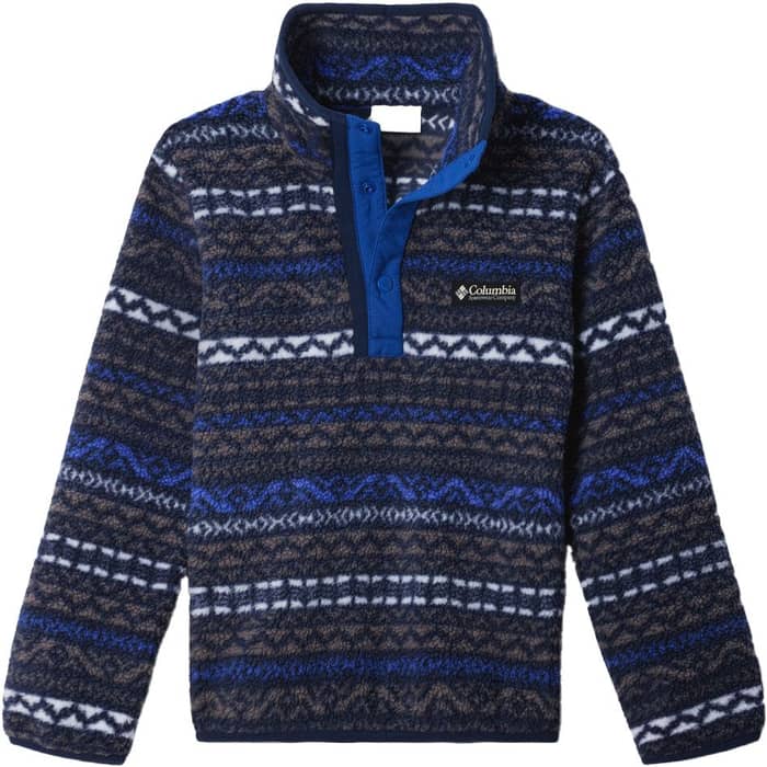 Helvetia™ II Printed Half Snap Fleece Columbia Grey Madr, Mount Blu
