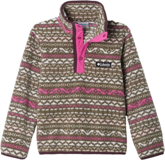 Helvetia™ II Printed Half Snap Fleece Pink Ice Madras
