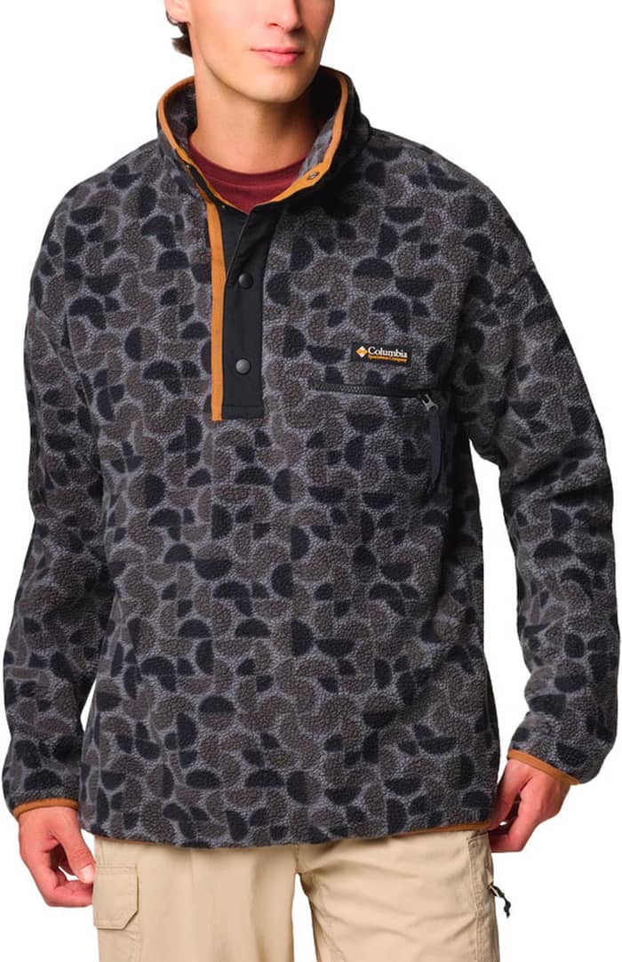 Helvetia™ II Printed Half Snap Fleece Black Retroscape