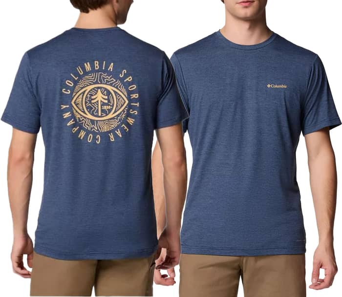 Kwick Hike Back Graphic SS Tee Collegiate Navy Heather, Planet Watch