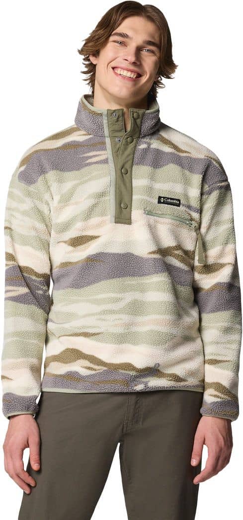 Helvetia II Printed Half Snap Fleece Safari Rogue Valley