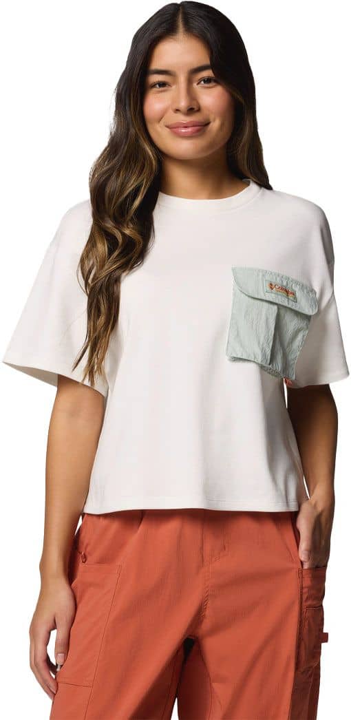 Cove Beach Cropped Pocket Tee Sea Salt, Cool Green