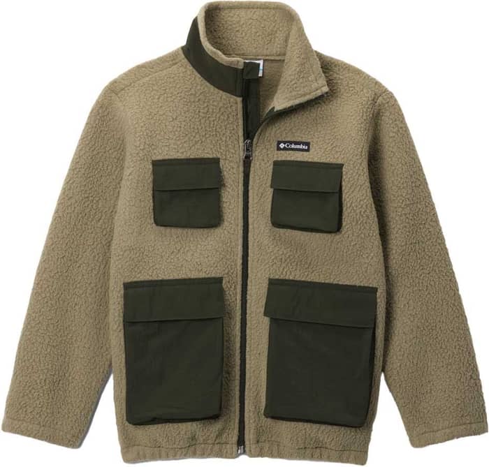Jasper Ridge Pebbled Fleece Full Zip Stone Green Greenscape