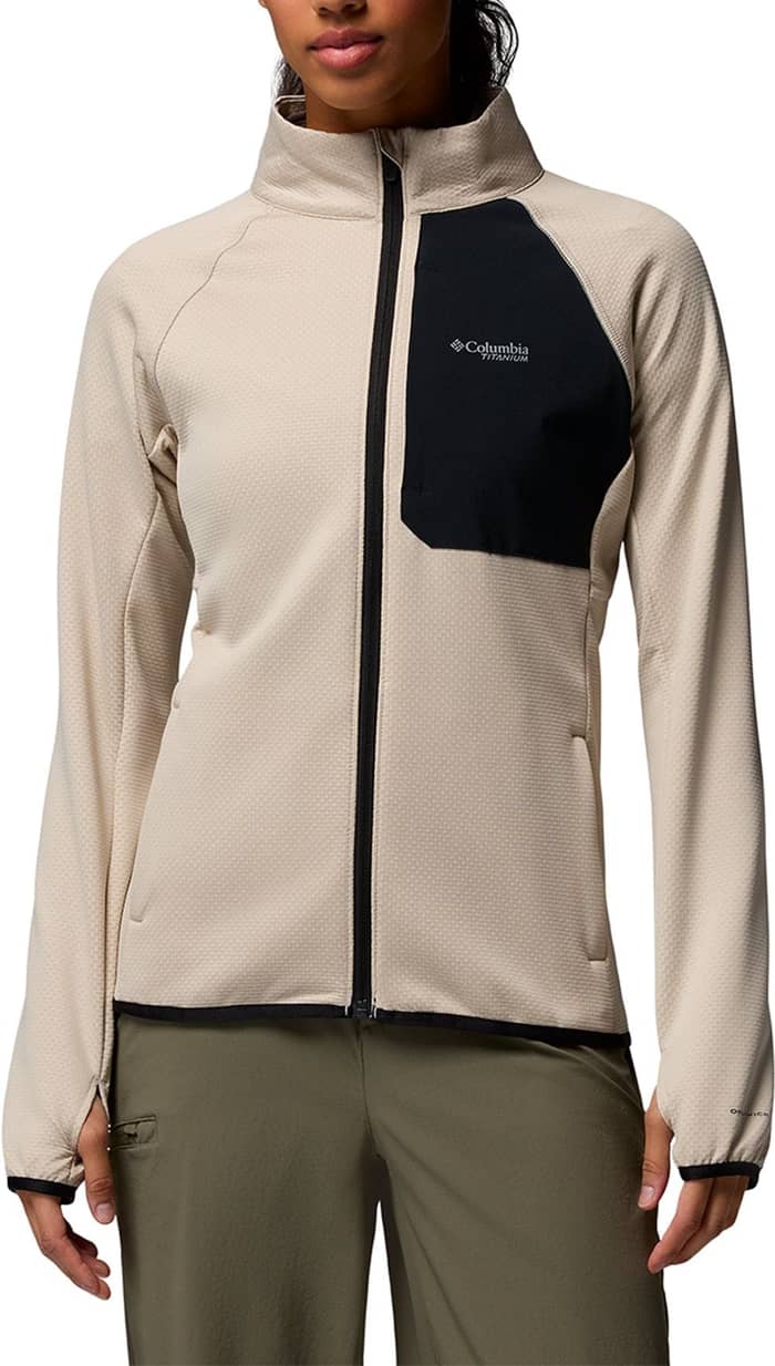 Triple Canyon Grid Fleece FZ Dark Stone Black