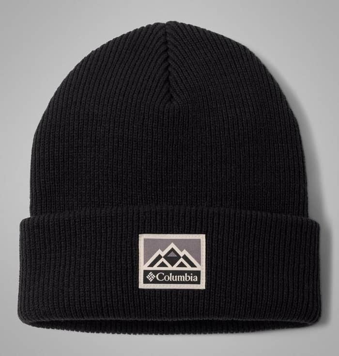 Whirlibird Cuffed Beanie Black Mountains