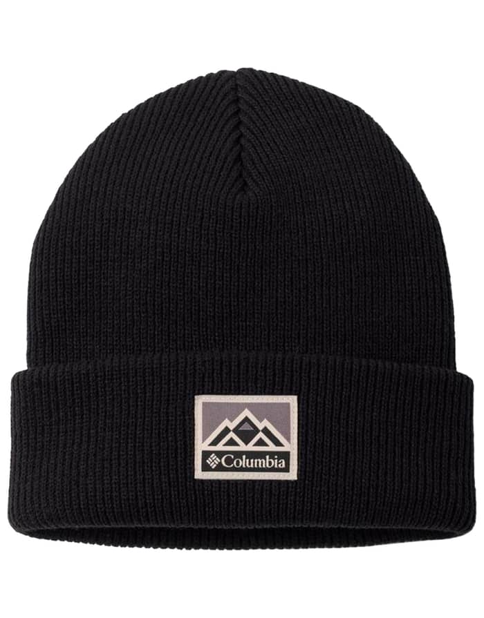 Whirlibird Cuffed Beanie Black Mountains
