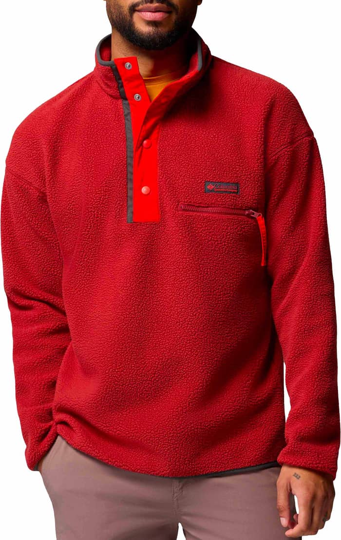 Helvetia II Half Snap Fleece Red Oxide