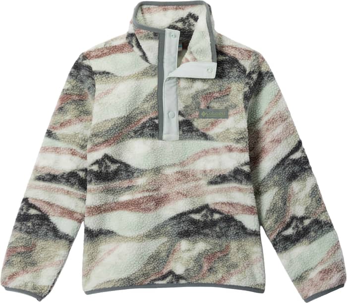 Helvetia II Printed Half Snap Fleece Sedona Sage Summits Tea Light