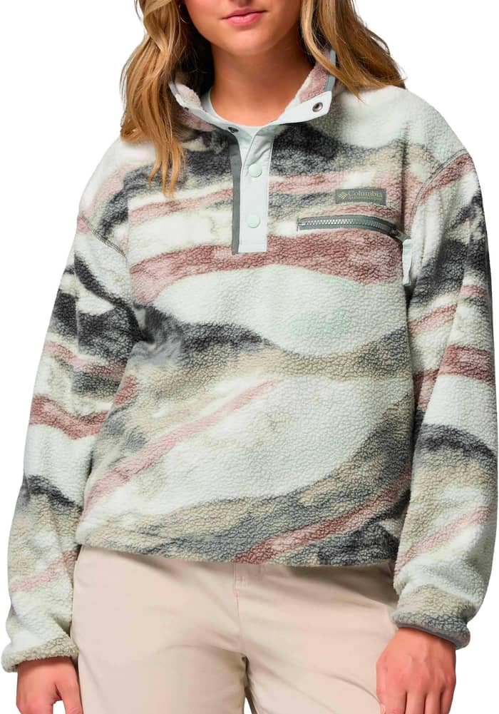 Helvetia II Printed Cropped Half Snap Sedona Sage Summits