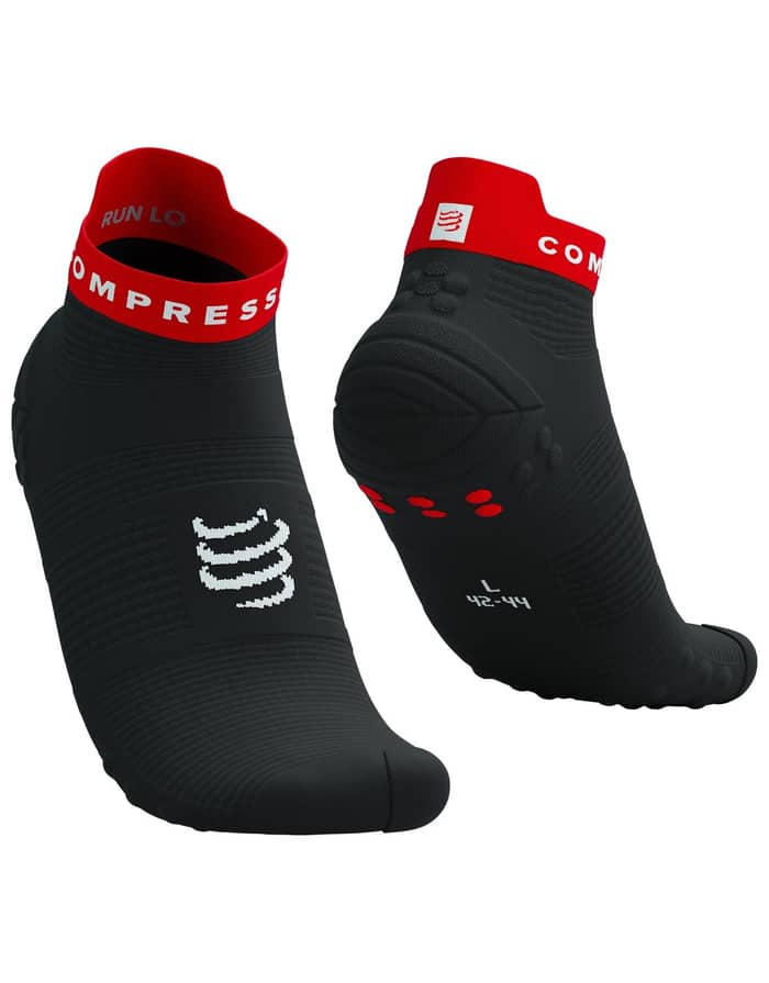Pro Racing Socks V4.0 Run Low Black/Core Red