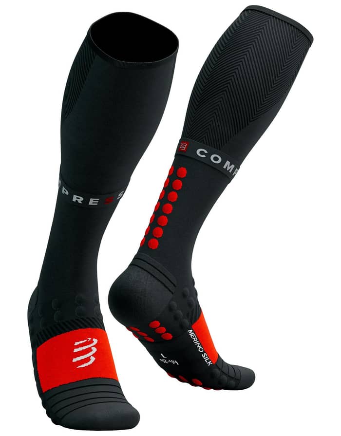 Full Socks Winter Run Black/High Risk Red
