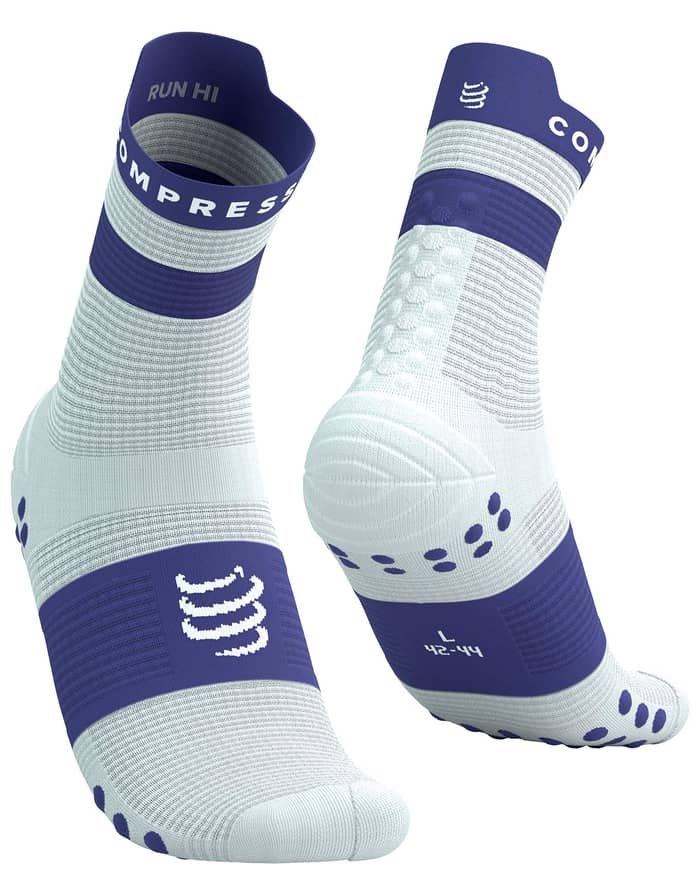 Pro Racing Socks v4.0 Run High Star White/Orient Blue