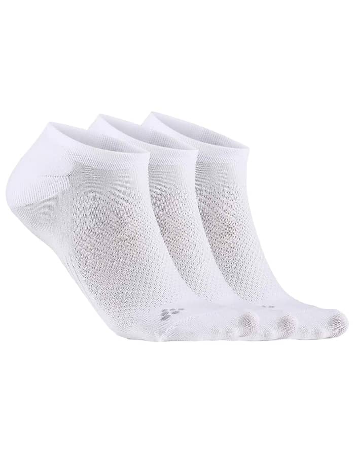 Core Dry Footies 3-Pack White