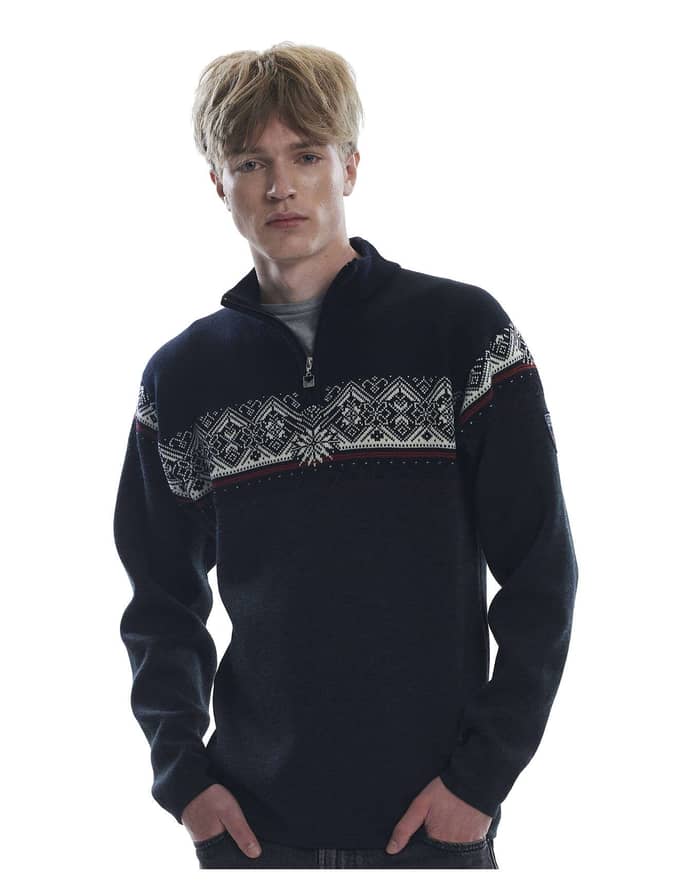 Moritz  Sweater Dark Charcoal/Raspberry/Black