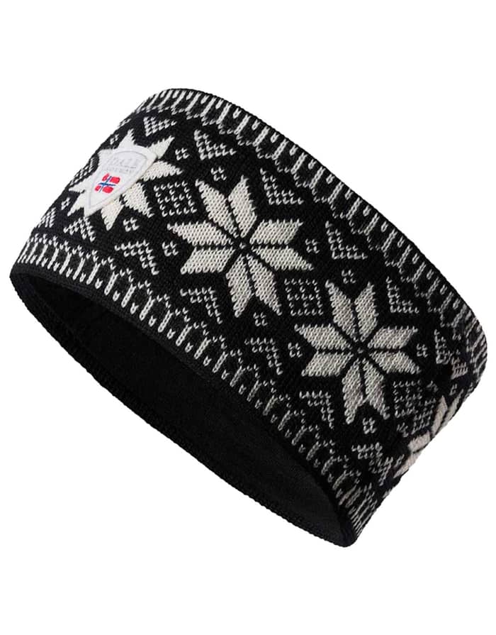 Garmisch Headband Black Offwhite Darkcharcoal