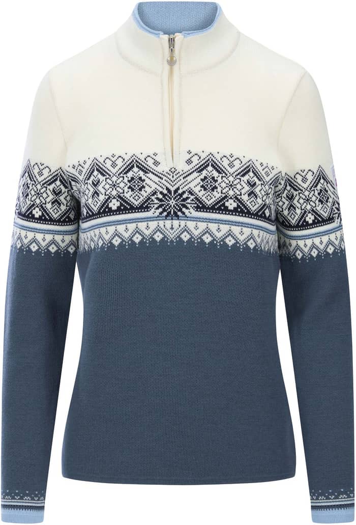 Moritz W Sweater Steel Offwhite Marine