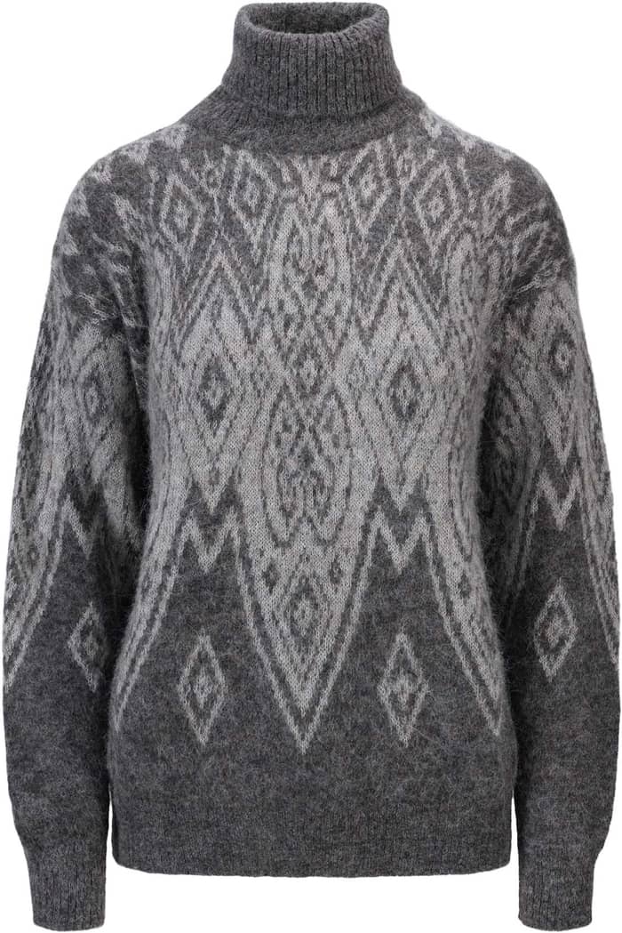 Falun Alpa W Sweater Darkcharcoal Lightcharcoal