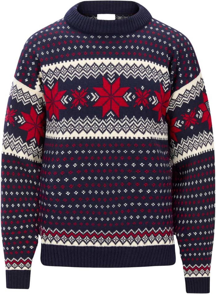 Egersund M Sweater Marine Offwhite