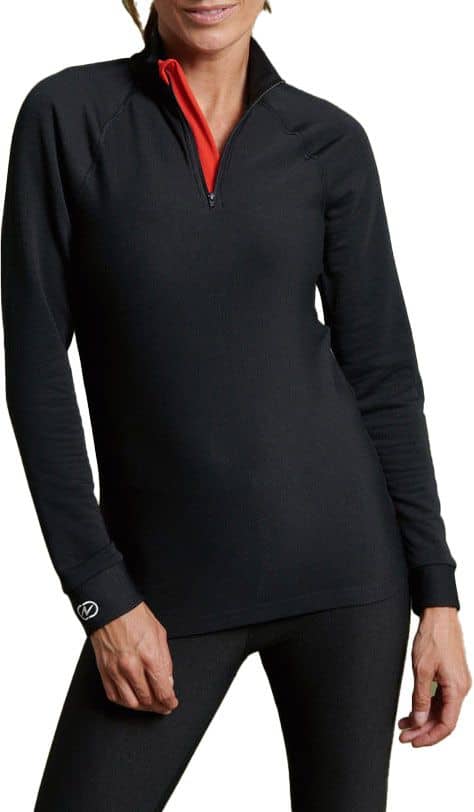 T-Shirt Comfort 5 Col Zippe F Noir