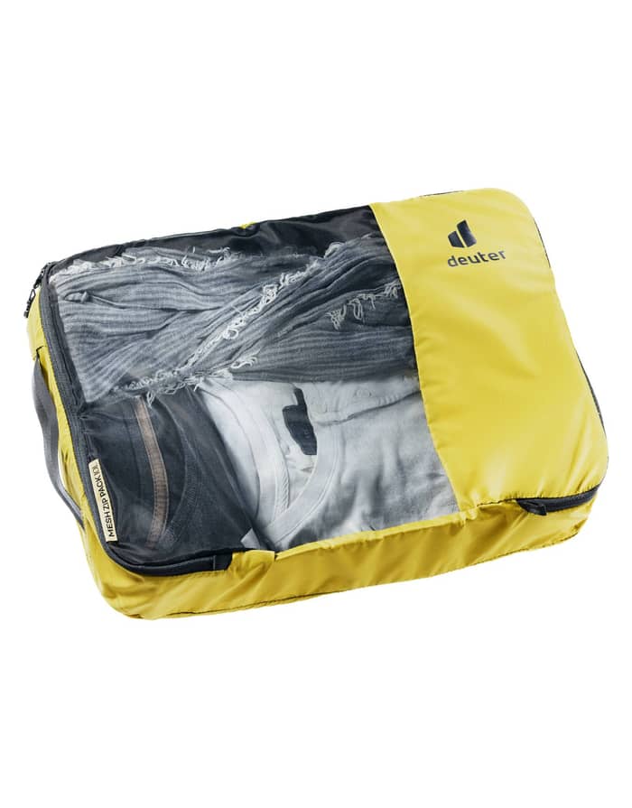 Mesh Zip Pack 10 Turmeric Black