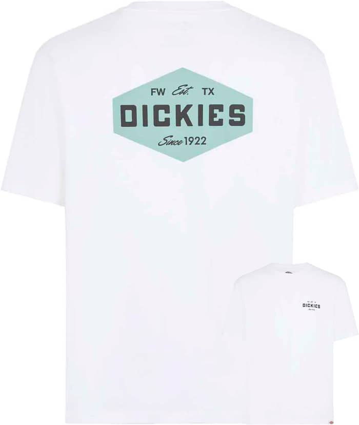 Dickies Emblem Tee SS White