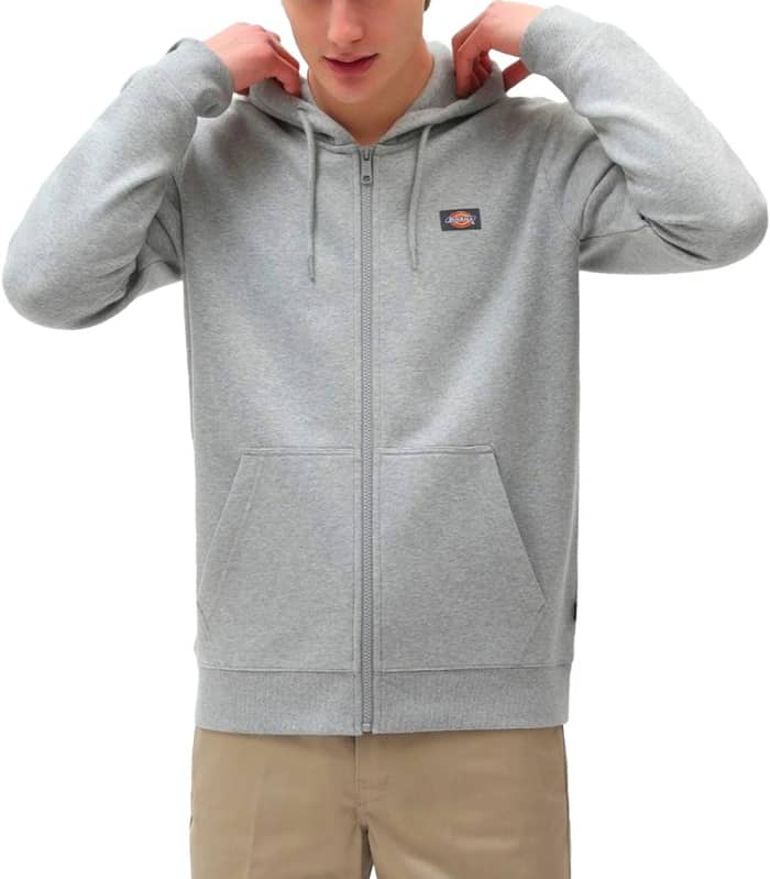 Oakport Zip Hoodie Heather Grey