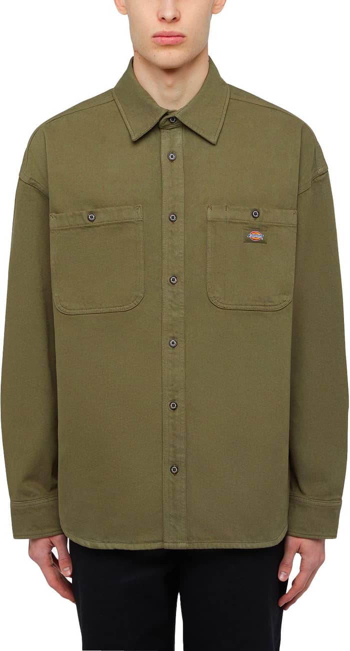 Houston LS Shirt Military Green