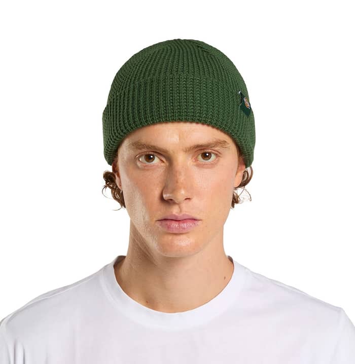 Woodworth Waffle Beanie Pine Needle Green