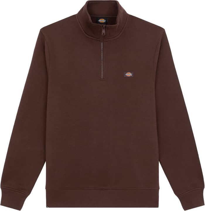 Oakport Quarter Zip Chocolate Brown