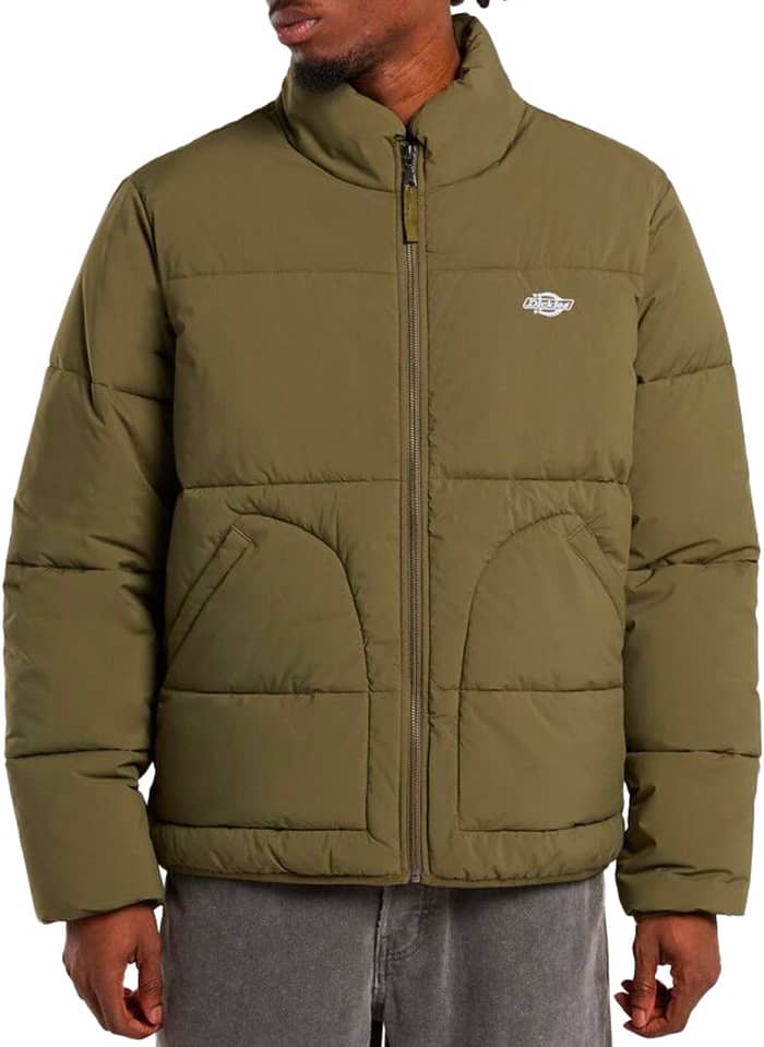 Quilted Canvas Vest Military Green