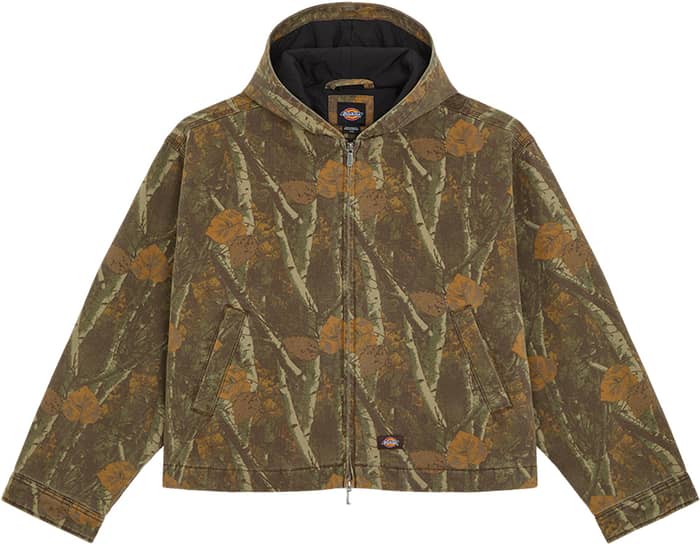 Miami Canvas Camo Hooded Jacket Camouflage