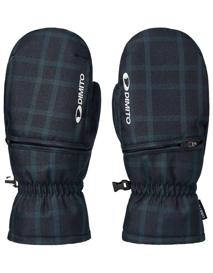 Checker Easy Open Mitten Navy Check
