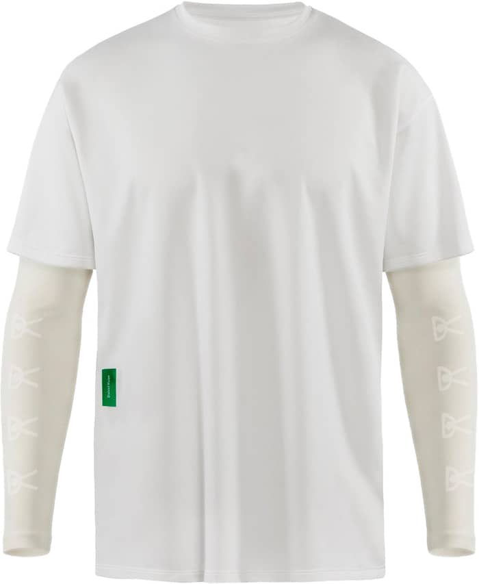 Compression Boxy Training Tee Lunar White/White