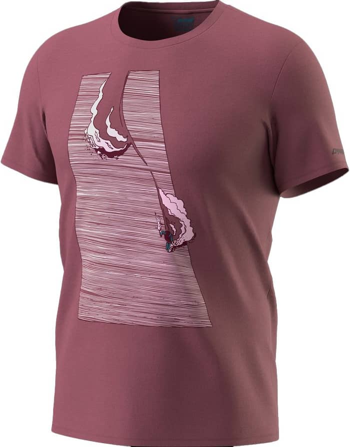 Dynafit X S. Charriere Tee M Dark Rose/Blue Turn