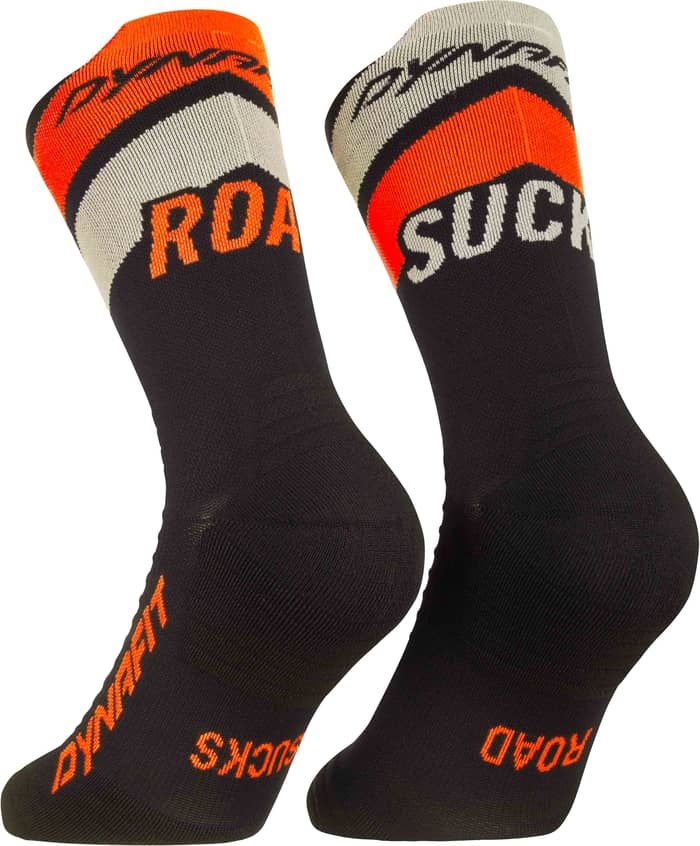 Ultra Crew Socks Black Out Ultra Orange