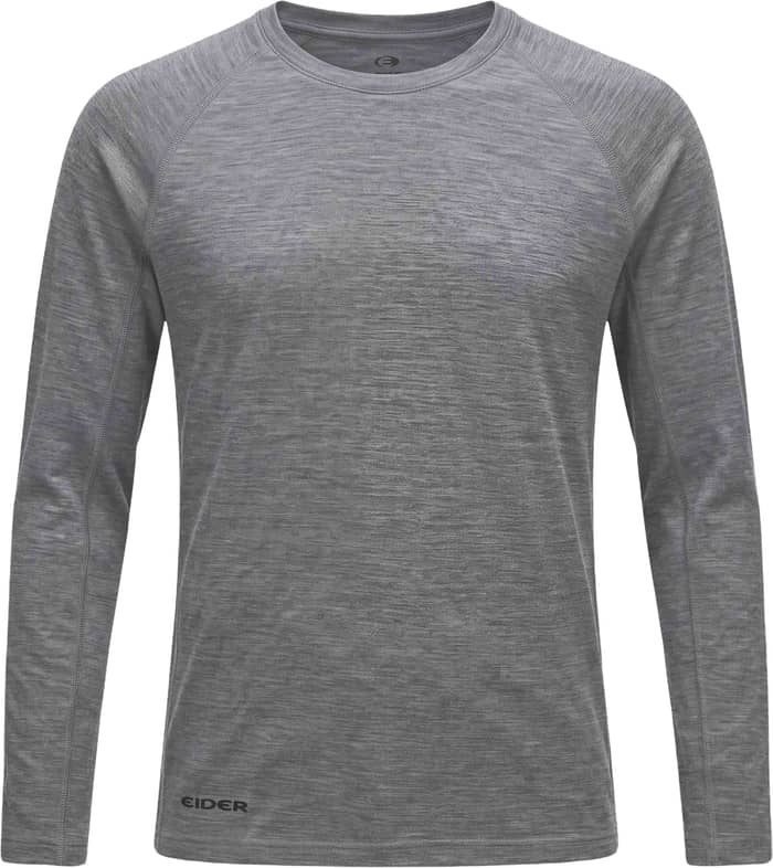 M Eider Merino 190 Top Heather Grey