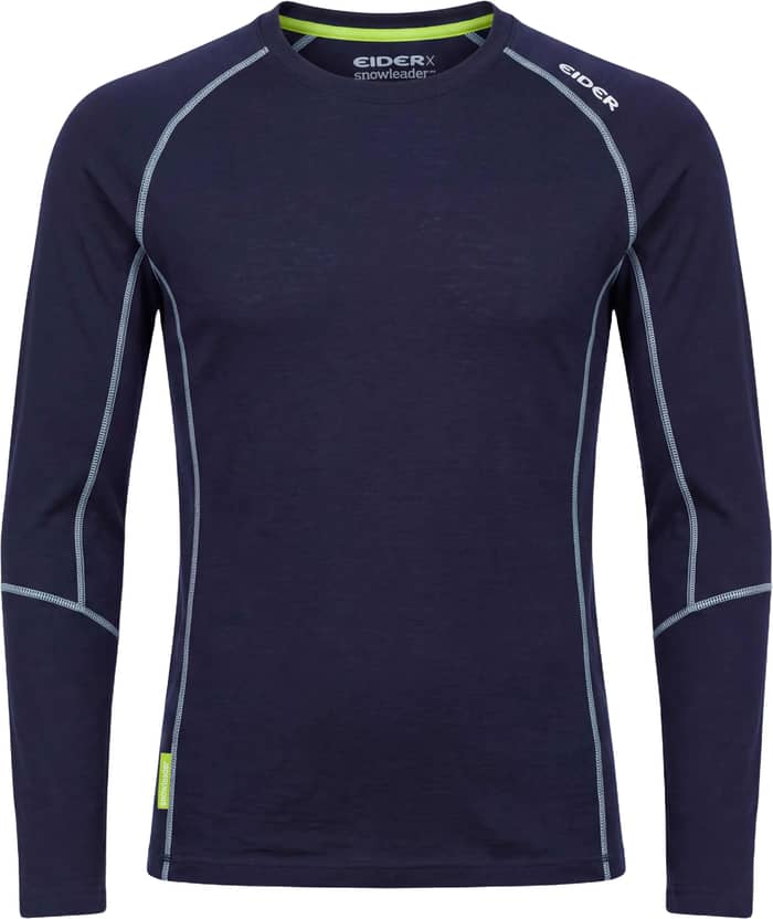 M Eider x Snowleader Merino 180 Top Navy