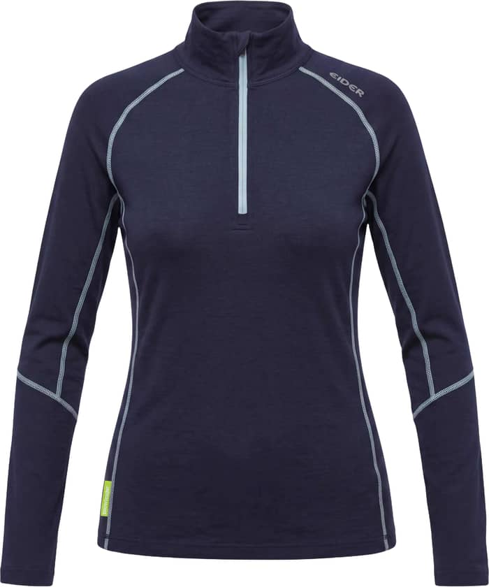 W Eider x Snowleader HZ Merino 180 Top Navy