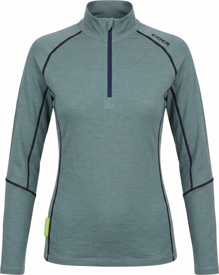 W Eider x Snowleader HZ Merino 180 Top Abyss