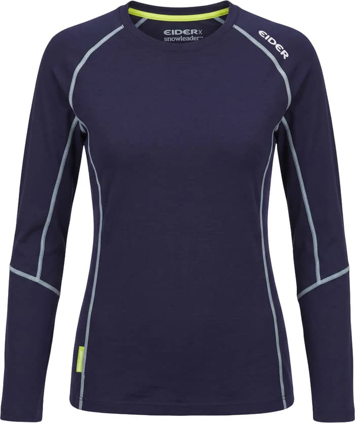 W Eider x Snowleader Merino 180 Top Navy