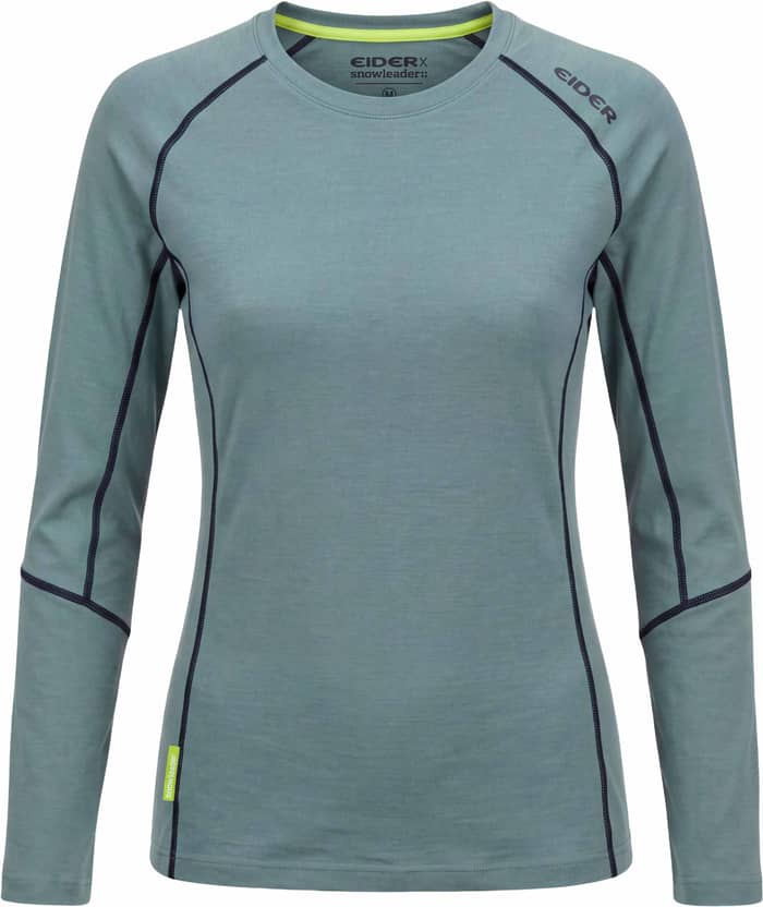 W Eider x Snowleader Merino 180 Top Abyss