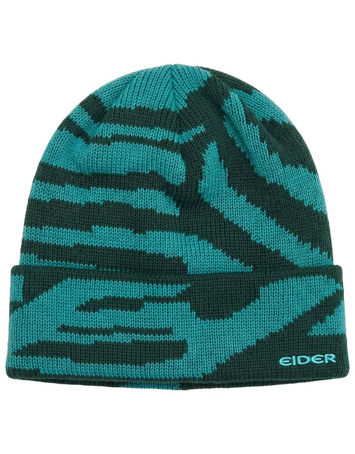 Fluffy Eider Beanie Smoke Pine