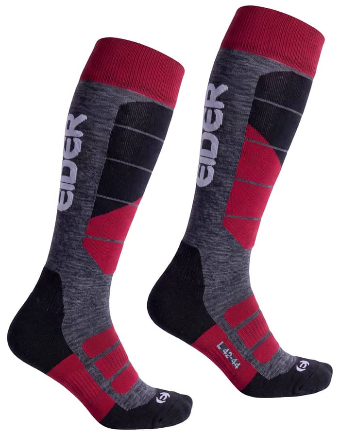 Peakline Merino Eider Ski Socks Red