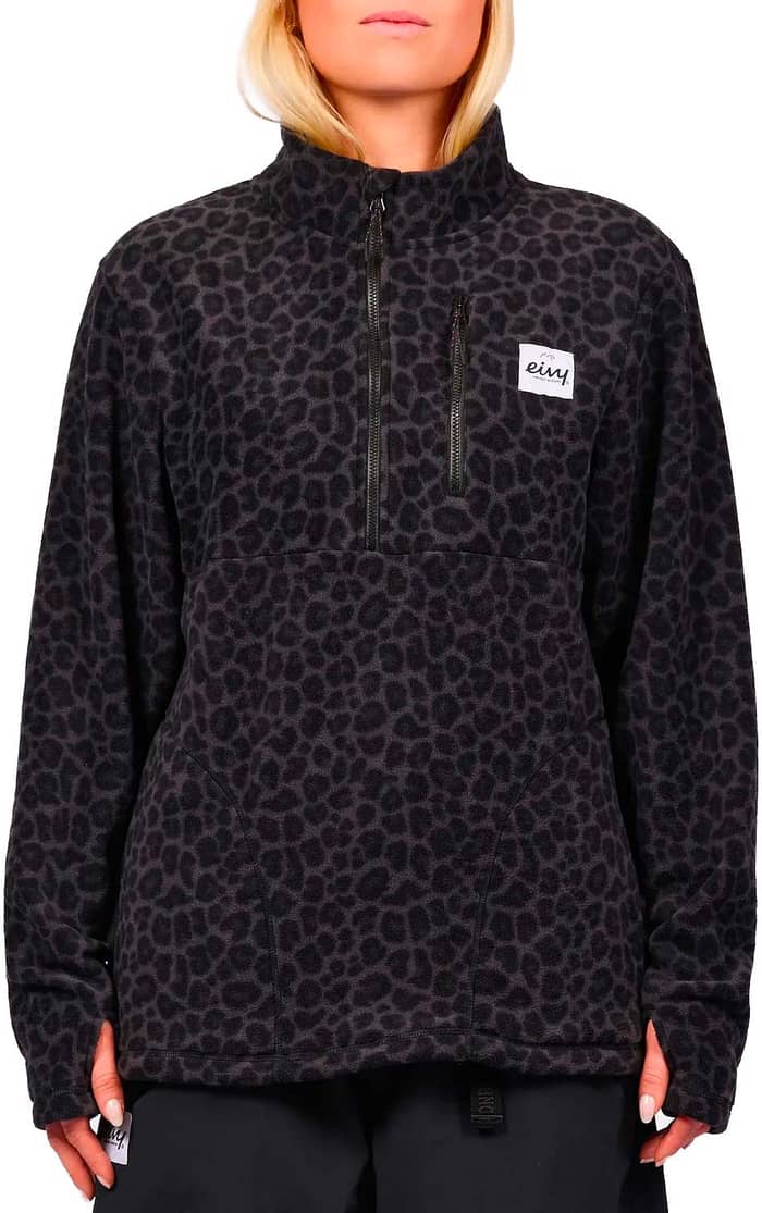 Techlight Halfzip Fleece Black Leopard